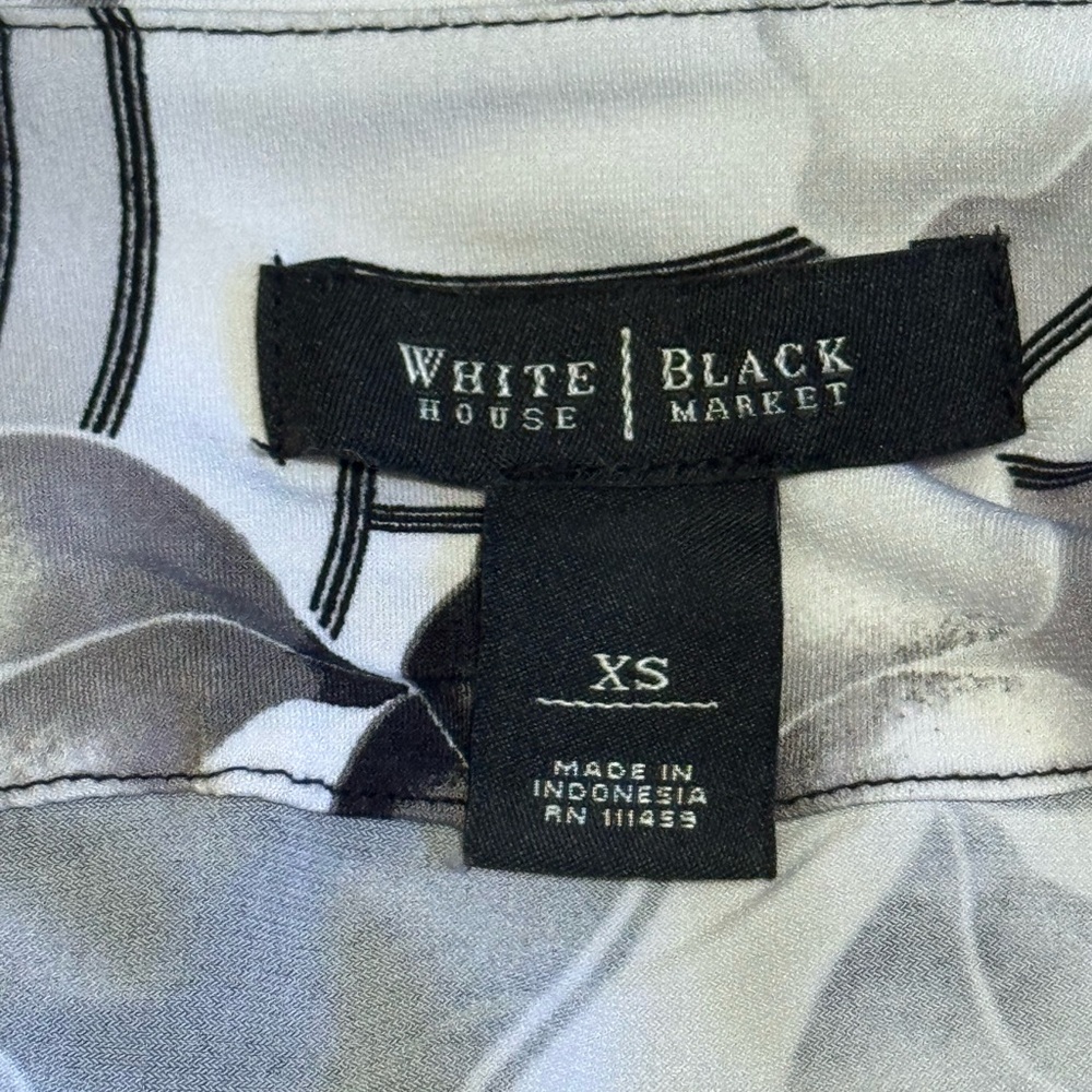 White House Black Market Monochrome Floral Dress‎ - XS - Picture 7 of 7